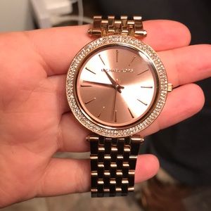 Michael Kors Darci Pavé Rose Gold-Tone Watch
